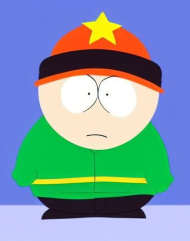 A cartoon character of south park