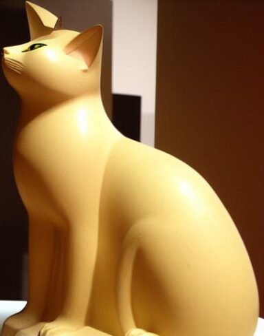 A cat statue