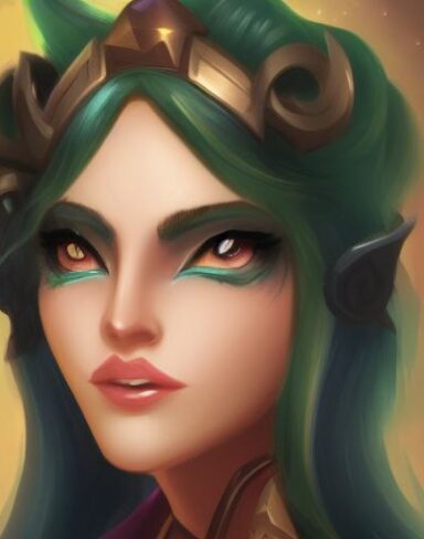 A lady close up that is flying in the sky