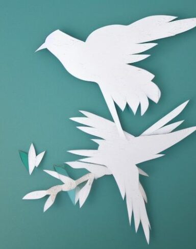 A paper cut of bird