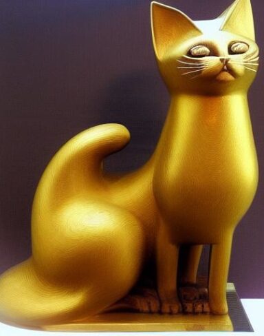 Cat statue