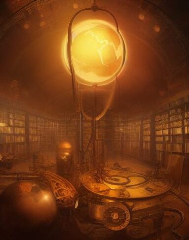 Chaotic steampunk art