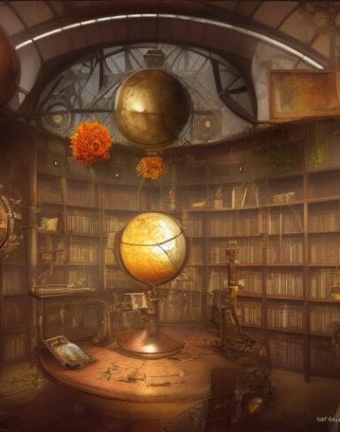 Chaotic steampunk art