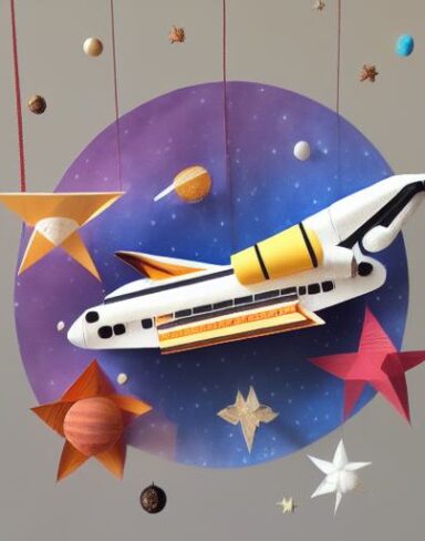 Joyful layered paper art