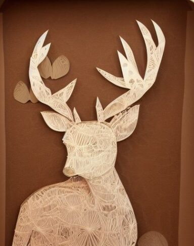 Layered paper art