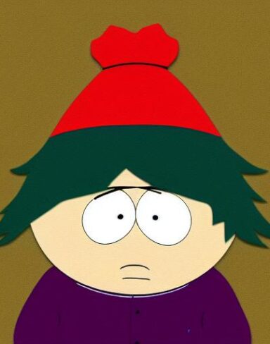 South park animated character from animated tv show