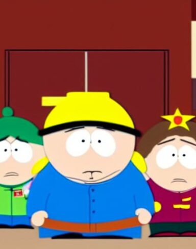 A cartoon character of south park from animated show