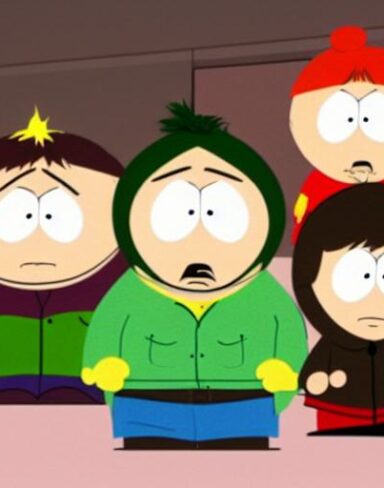 A group of cartoon characters south park of American animated television