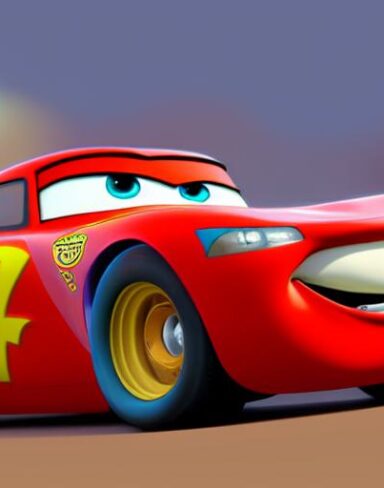 A picture by Pixar from cars film