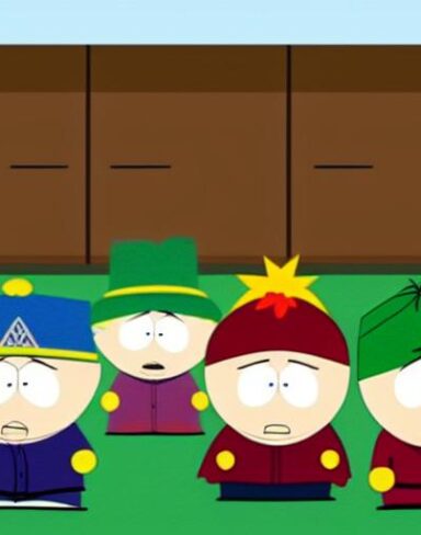 Cartoon characters south park of American animated television