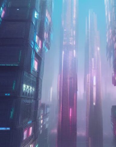 City filled with lots of tall buildings and citizens