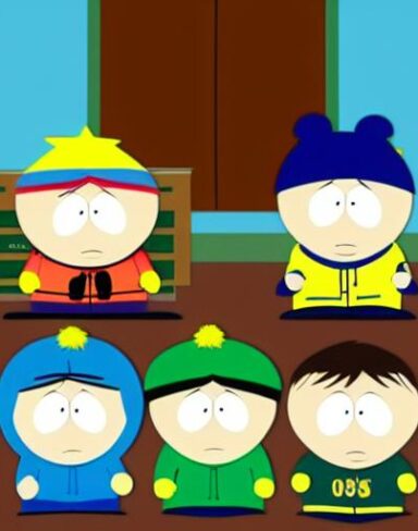 South park cartoon characters from animated film