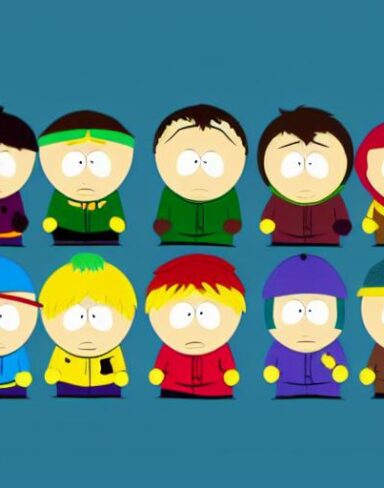 South park cartoon characters from tv