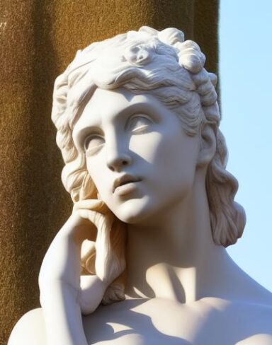 Statue of young woman