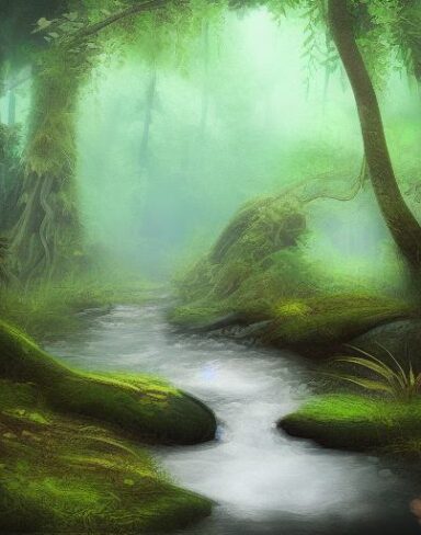 Stream running through the forest