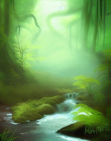 Stream running through the forest