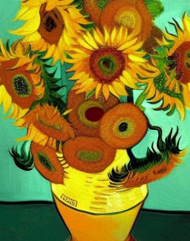 Sunflowers painting