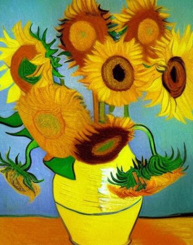 Sunflowers painting