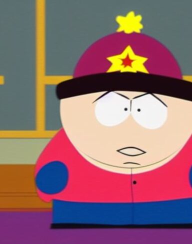 A cartoon character named south park
