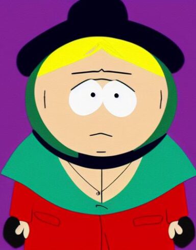A cartoon character named south park