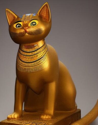 A cat statue