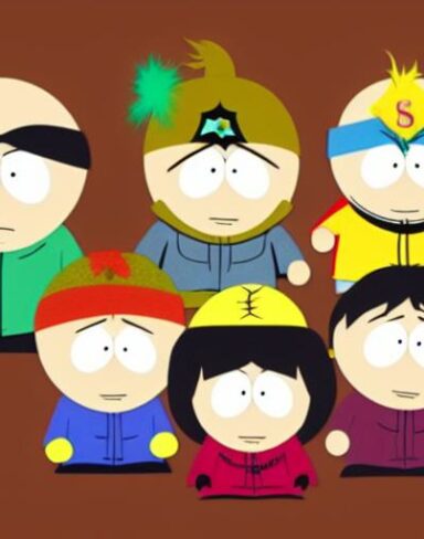 A group of south park cartoon characters from animation