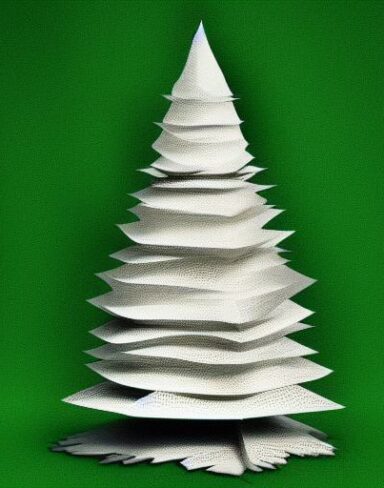 A paper art of tree