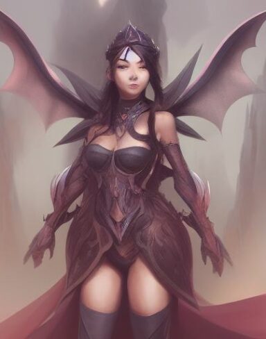 A woman standing in front of a bunch of bats