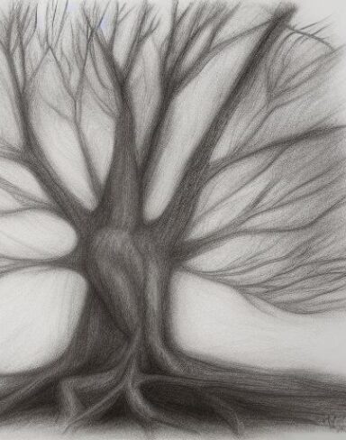 Art drawing of a tree