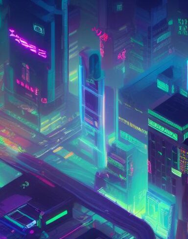 Cyberpunk speed art