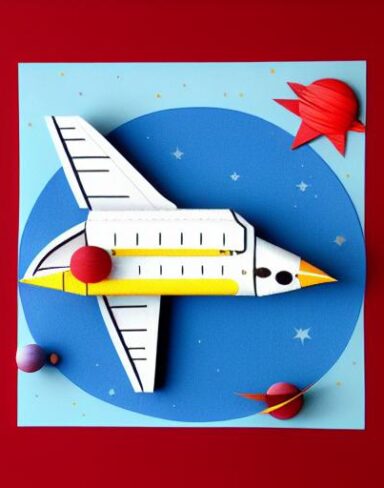 Joyful layered paper art