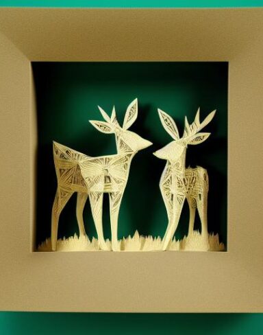 Layered paper art