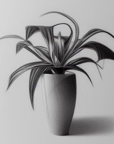 A plant in a vase