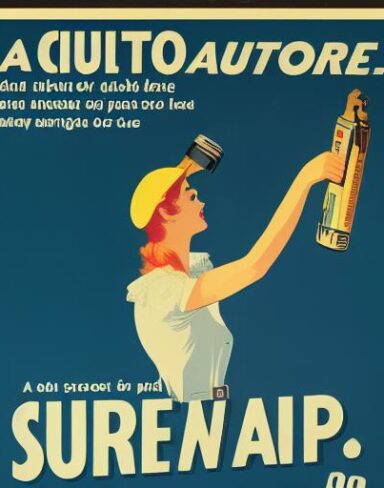 A vintage poster of auto service