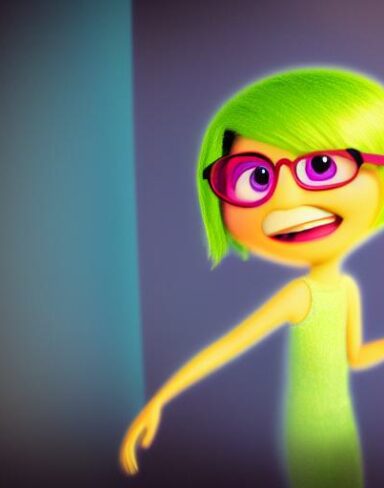 An inside out character