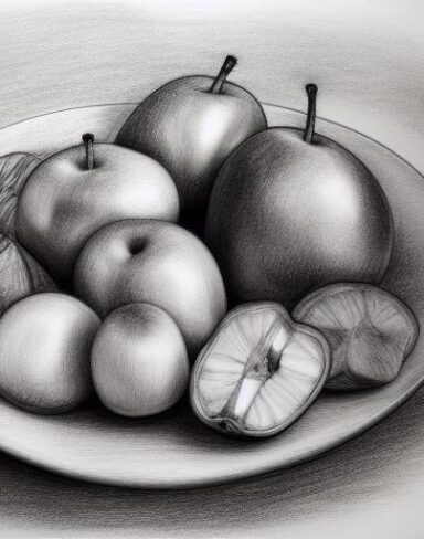 Fruit bowl on a table