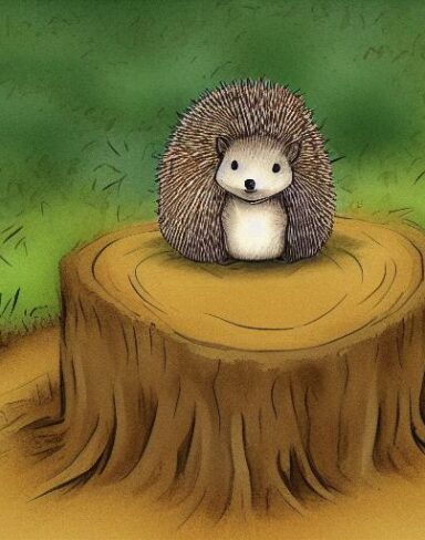 Hedge on a stump in woodland