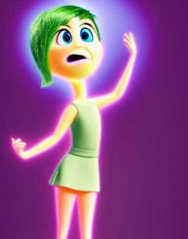 Inside out Disney characters in a movie
