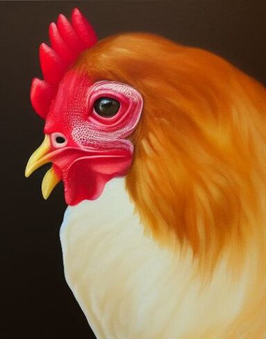 Painting of the hen