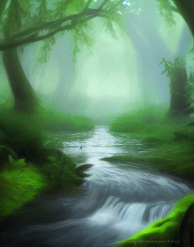 Stream running through the forest