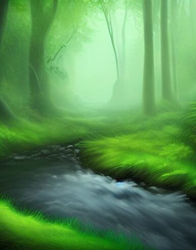 Stream running through the forest