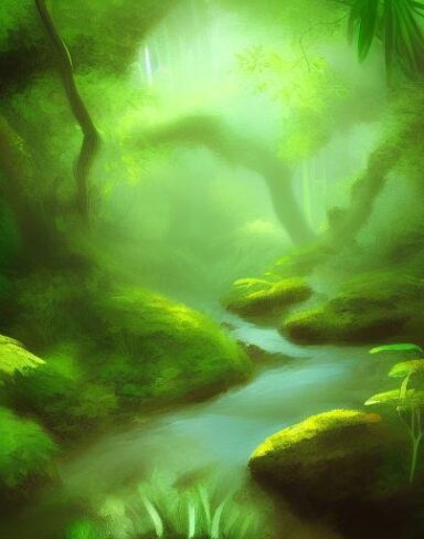 Stream running through the forest