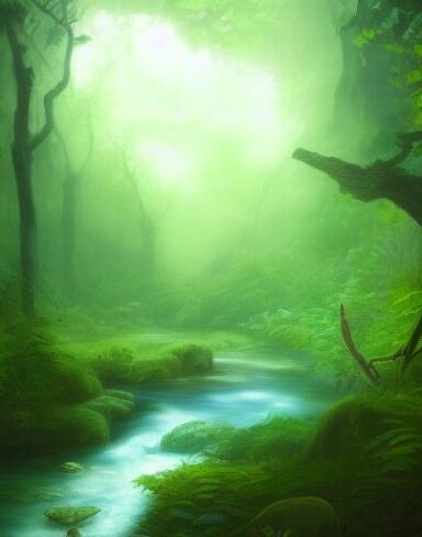 Stream running through the forest