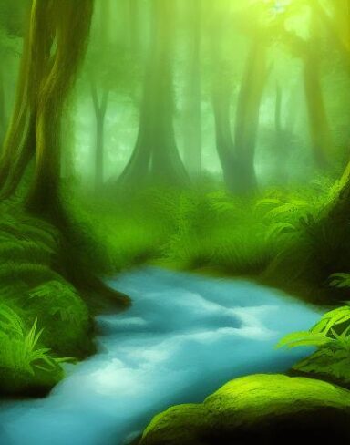 Stream running through the forest