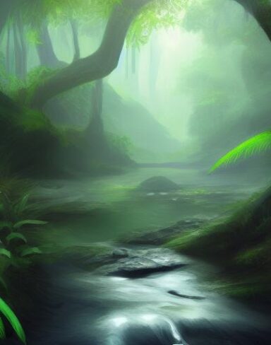 Stream running through the forest