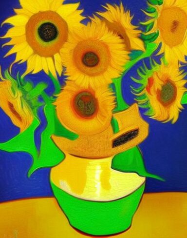Sunflowers painting