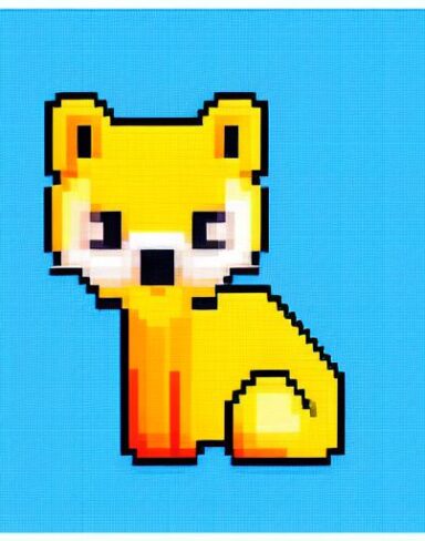 The deer in front of blue background