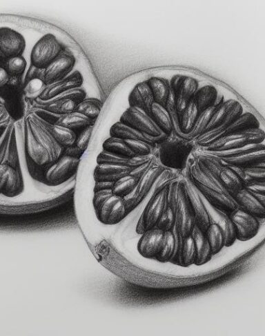 The drawing of a fruits