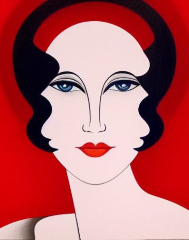 The poster of a woman face