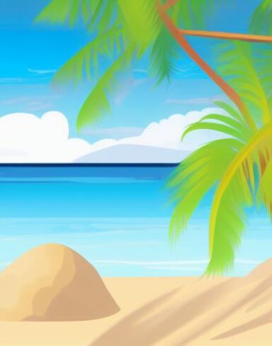 A beach scene